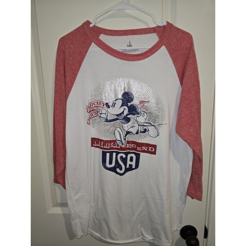 Disney Park Mickey Mouse American Legend USA Shirt Women's‎ Large